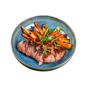 Патешко филе с билки и гриловани зеленчуци